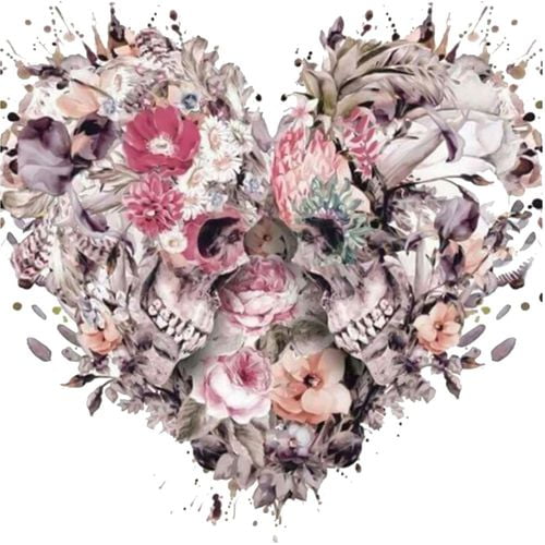 Skull Butterfly 5D Diamond Embroidery Painting Cross Stitch Home Decor DIY